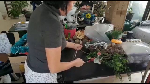 Влог - скоро Новый год. Новогодний венок своими руками.