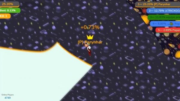 Paper.io 3 © What Is The Best Fun Of This Control Map 100% - Paper io Hack World Never Record