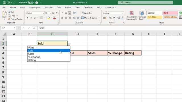 Sort Excel Table by Drop-Down Cell Value | Easy in Excel 365 смотреть онлайн