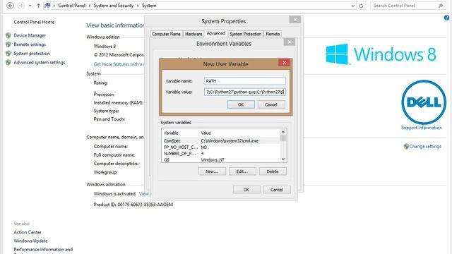 Install Django and Python on Windows 3 of 9 - Environment Variables w/ Control Panel смотреть онлайн