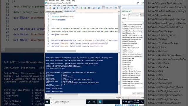 Powershell Script to search Active Directory user смотреть онлайн