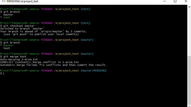 Git #16 - Dars. Git conflict tushunchasi смотреть онлайн
