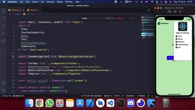 Utilizando HOOKS do REACT-NAVIGATION V5 - React-Native смотреть онлайн