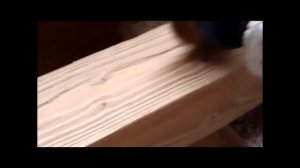 Браширование бруса своими руками. Aging wood.