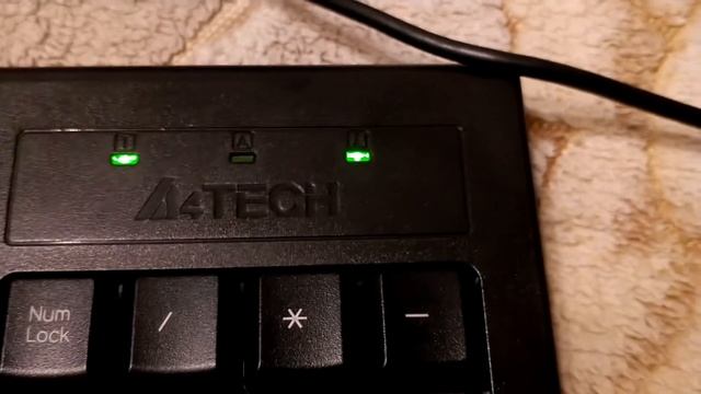 Клавиатура проводная A4Tech KR-85 - проверка исправности CAPS LOCK, SCROLL LOCK, NUM LOCK смотреть онлайн
