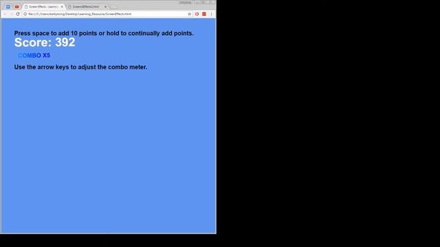 Screen Effects JavaScript смотреть онлайн