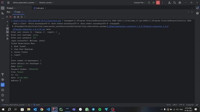 Airline Reservation System in Java смотреть онлайн