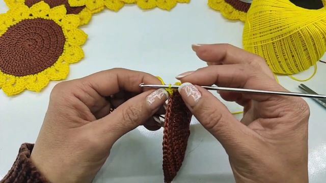 TUTORIAL: Sottobicchieri girasole all'uncinetto ? смотреть онлайн