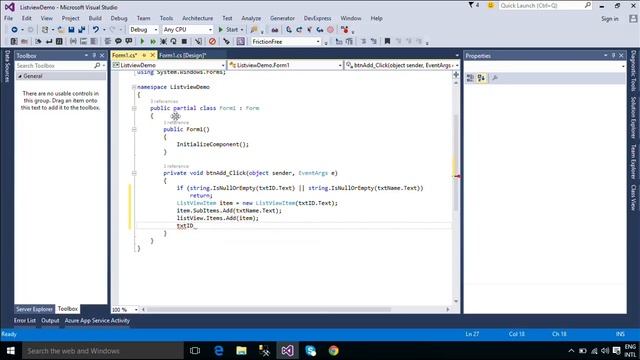 C# Tutorial - ListView Control | FoxLearn