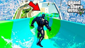 СПУСК СО СКОЛЬЗКОЙ ГОРКИ ЗА ВЕНОМА В АКВАПАРКЕ ГТА 5 МОДЫ ЭКСПЕРИМЕНТЫ! ОБЗОР МОДА GTA 5 ВИДЕО MODS