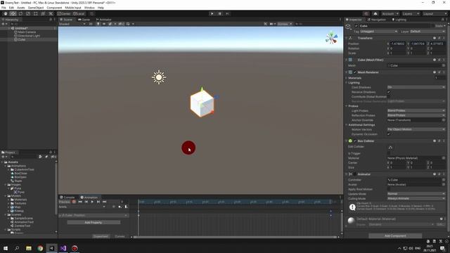 Запись анимации в Unity 3D,создание игр,уроки по Unity смотреть онлайн