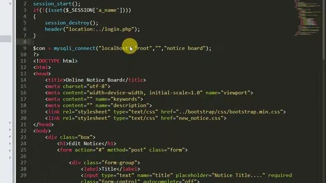 Online Notice Board Management System Project in PHP & MySQL || Final Year Project in PHP & MySQL смотреть онлайн