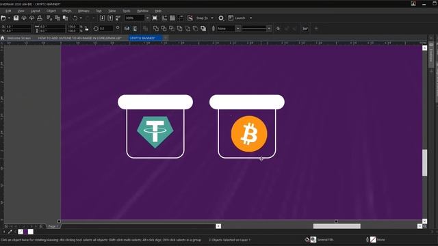 How To Design A Crypto Flyer in CorelDraw смотреть онлайн