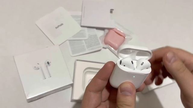 AirPods 2 копия распаковка смотреть онлайн