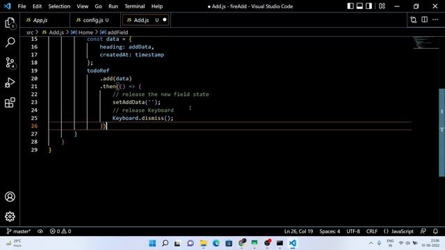 How To Add Data To Firebase Firestore Database Using React Native App | React Native Tutorial | JS смотреть онлайн