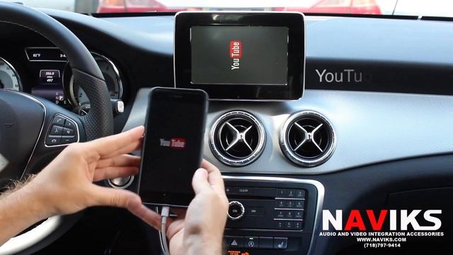 2015 Mercedes Benz CLA-Class C117 NAVIKS HDMI Video Interface Add Rearview Camera iPhone 6 Waze смотреть онлайн