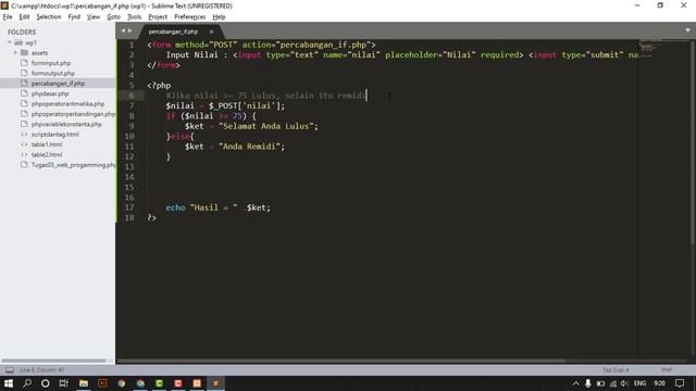 13 SELEKSI KONDISI IF, IF ELSE, IF ELSEIF DENGAN PHP смотреть онлайн