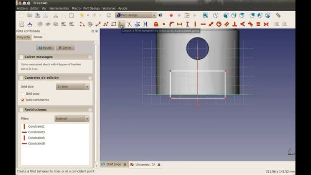 FreeCAD 0.12 Piston смотреть онлайн