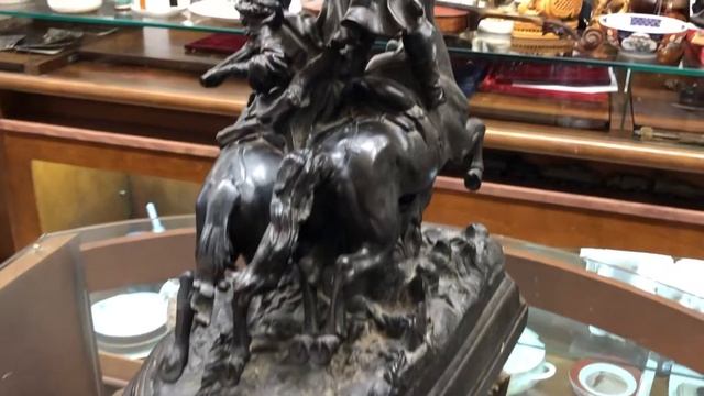 Lot 3203 Большая Чугунная Статуэтка Джигитовка Касли Высота 58 см