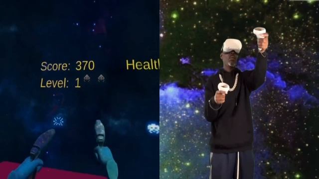 Space Invaders in VR UFO Blastorama Gameplay Meta Quest 2 AppLab @June1billion смотреть онлайн