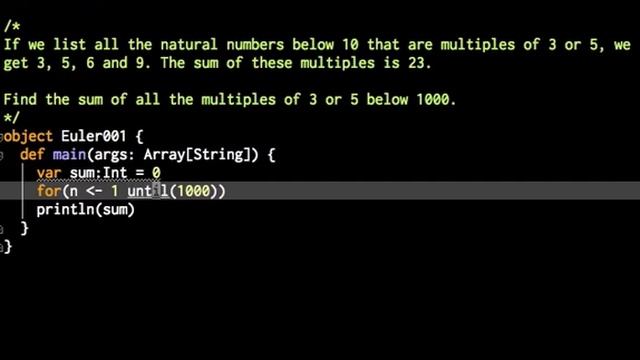 Scala for Java programmers, the Euler way - ep. 01 (2 of 3) смотреть онлайн
