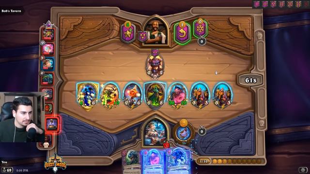 Hearthstone Battlegrounds: Hearthstone: A. F. Kay Tier 1 HERO! Double Golden Weaver and Watcher! смотреть онлайн