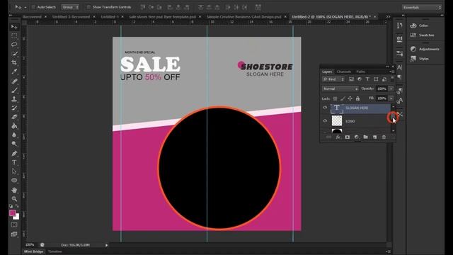 Make A Simple Flyer Design Using Photoshop: Step-By-Step смотреть онлайн
