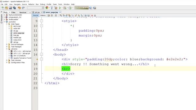 Error Handling in Jsp | How to handle error in jsp | hindi | Servlet #32 смотреть онлайн