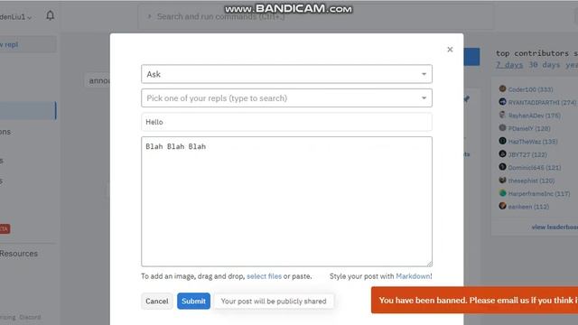 I'm BANNED on repl.it?! :O смотреть онлайн