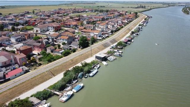 Gorino, il porto - italy 4k, lungo il fiume Po смотреть онлайн