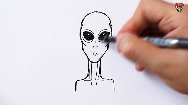 How to draw a Alien UFO easy смотреть онлайн