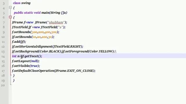2. Creating JTextfield in Java using Java Swing смотреть онлайн