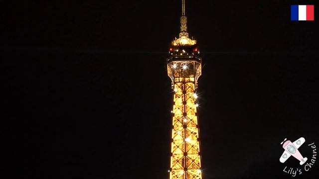 EIFFEL TOWER AT NIGHT │ PARIS, FRANCE. Eiffel Tower sparkling show. смотреть онлайн