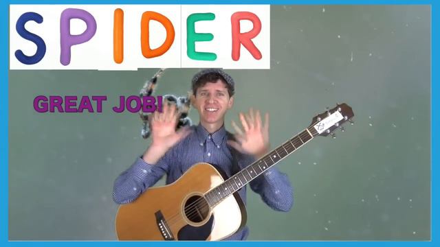 First Words #9 SPIDER | Learning 6 Bug Names | Learn English Kids Matt VS Spider смотреть онлайн