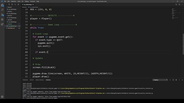 No Internet Game 5 - Detecting Keyboard Input смотреть онлайн