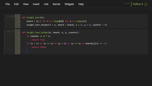 Knight Tour Problem Backtracking Python 3 | Backtracking in Python | Backtracking Problems смотреть онлайн