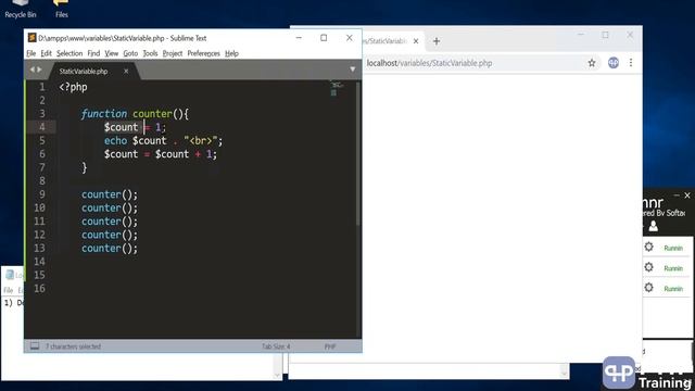 Static Variable - how static variable works in php. смотреть онлайн