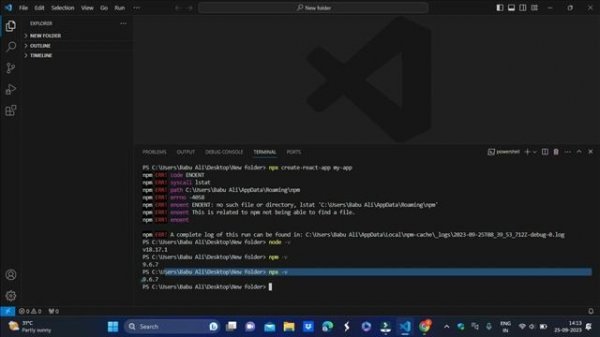 How To Fix npx create-react-app my-app Error In React js | Create First React app error in React js