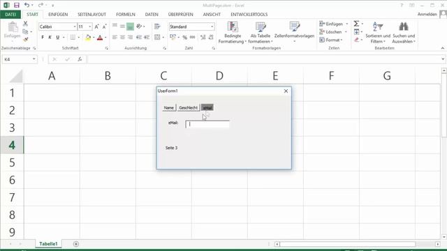 EXCEL VBA - Userform erstellen #8 MultiPage / MultiSeiten + eigene Navigation #Einführung Excel VBA смотреть онлайн