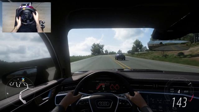 Forza Horizon 5 - AUDI RS6-R C8 ABT - Test Drive with THRUSTMASTER TS-XW + TH8A - 4K смотреть онлайн