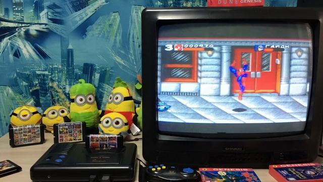 Картридж Сега 9 игр в Одном - Обзор игр Ностальгия Sega Mega Drive - Comix Zone из Китая смотреть онлайн