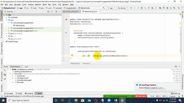 Radio Groups & Radio Buttons Example In Android Studio | programming with GM смотреть онлайн