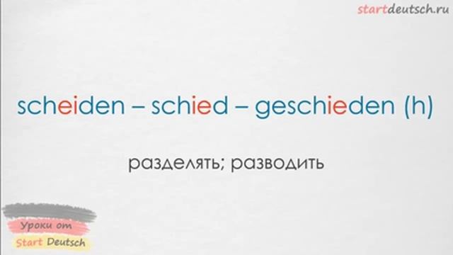 Немецкий язык. Сильные и неправильные глаголы (часть 1) смотреть онлайн