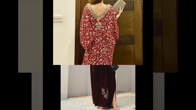 Party Wear Velvet Kaftan Dress Design смотреть онлайн