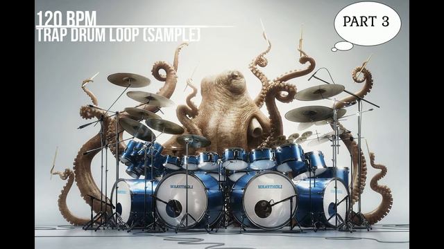 Trap Drum 120 BPM Vol:3 (Trap Drum Loop Sample)
