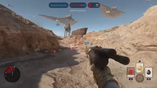 Star Wars Battlefront Ep. 2 part 4 Jundland Wastes: Walker Assault Rebel Alliance смотреть онлайн