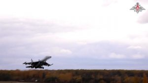 Боевая работа самолетов Су-35С и Су-30СМ ВКС России в ходе специальной военной операции