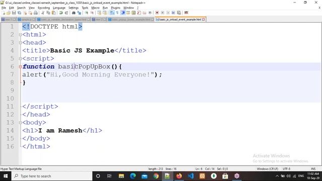 JavaScript/JQuery/TypeScript tutorials || Demo - 2 || by Mr. Ramesh On 18-09-2020 @10:30AM смотреть онлайн