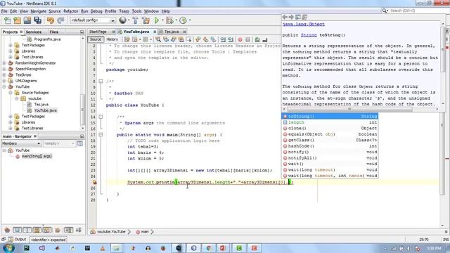 Tutorial Java untuk Pemula (Bahasa Indonesia) - 31 Array 3 Dimensi смотреть онлайн