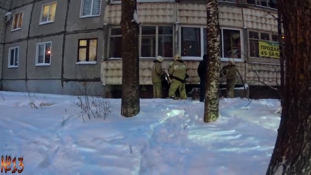 Пожар.Киров.пр.Строителей 42. 31.12.2018г. смотреть онлайн